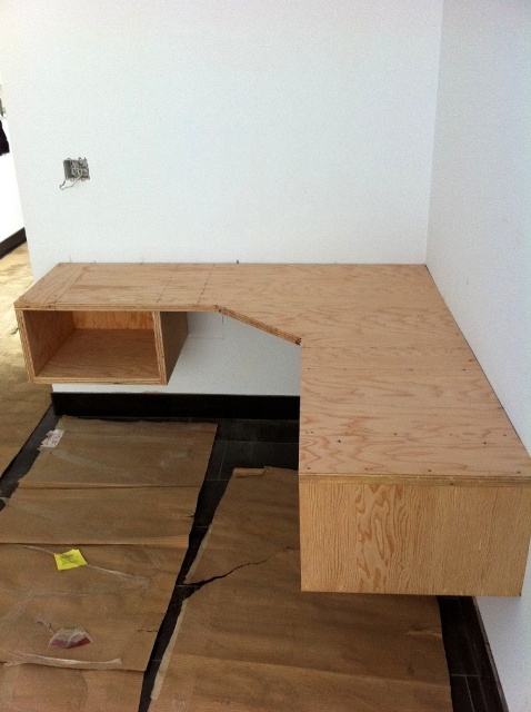 floating corner desk plans